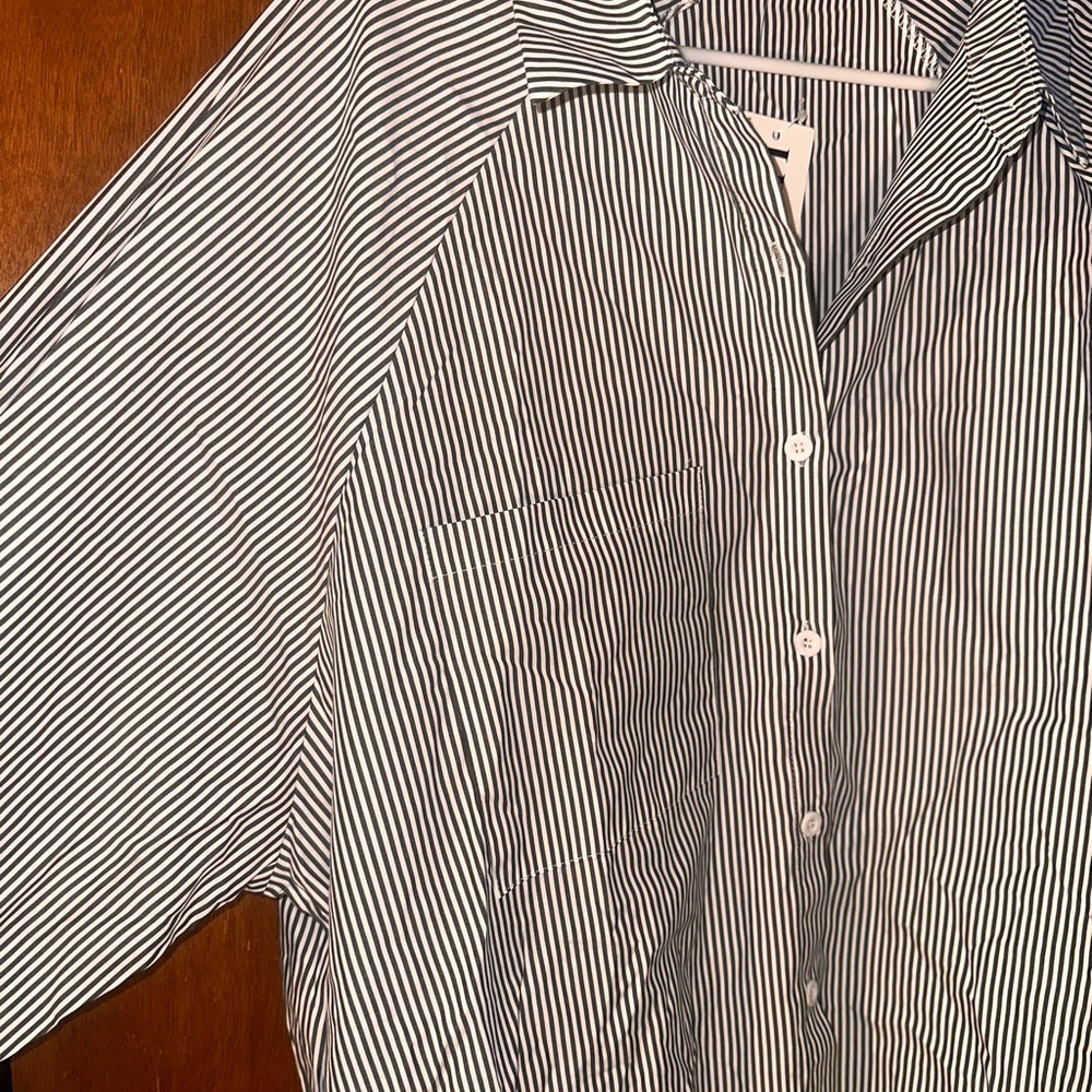 Striped Button-Up Shirt